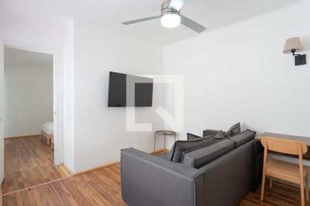 Sala - Comedor de apartamento para alugar com 1 quarto, 47m² em Juárez, Ciudad de México